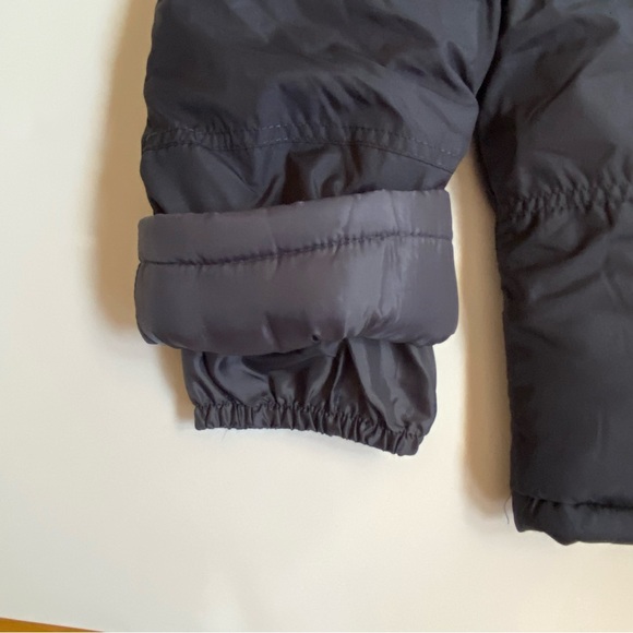 Snow Pants Size 18 months Bibs Ski Overalls navy Blue white monster face knees - Picture 11 of 14